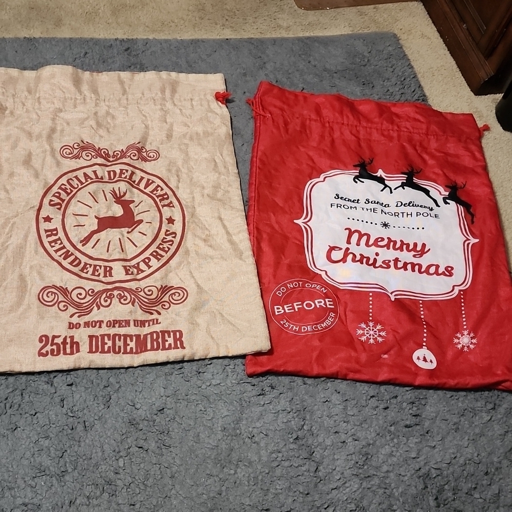 **Santa Clause burlap sacks** - Picture 2 of 5